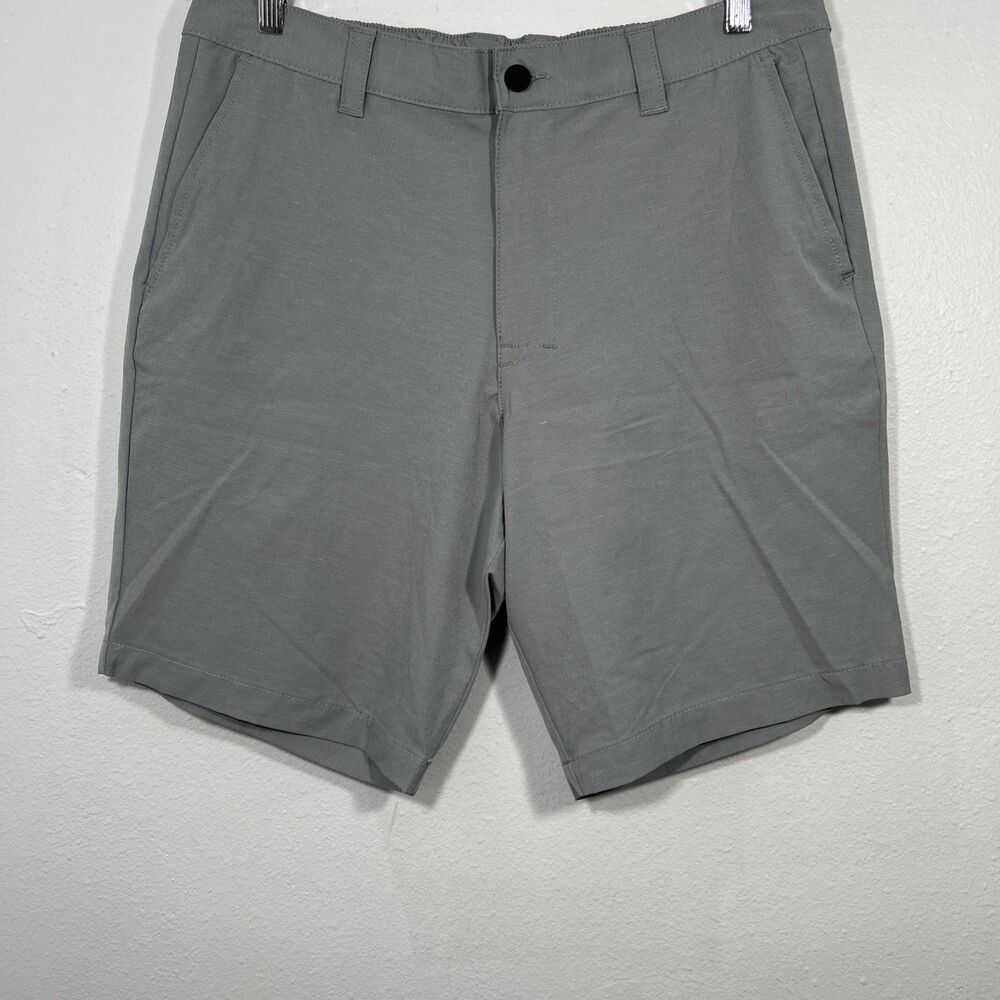 Banana Republic Shorts Mens 36 Green Performance Flat Front Preppy Smart Casual